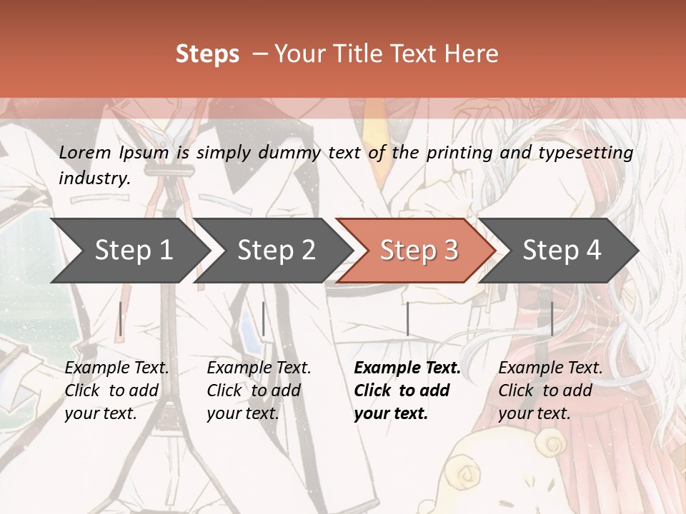 A Couple Of People Standing Next To Each Other PowerPoint Template