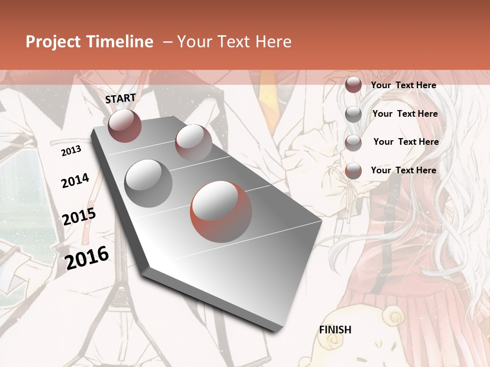 A Couple Of People Standing Next To Each Other PowerPoint Template