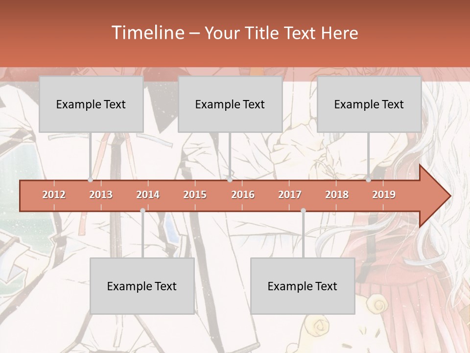 A Couple Of People Standing Next To Each Other PowerPoint Template