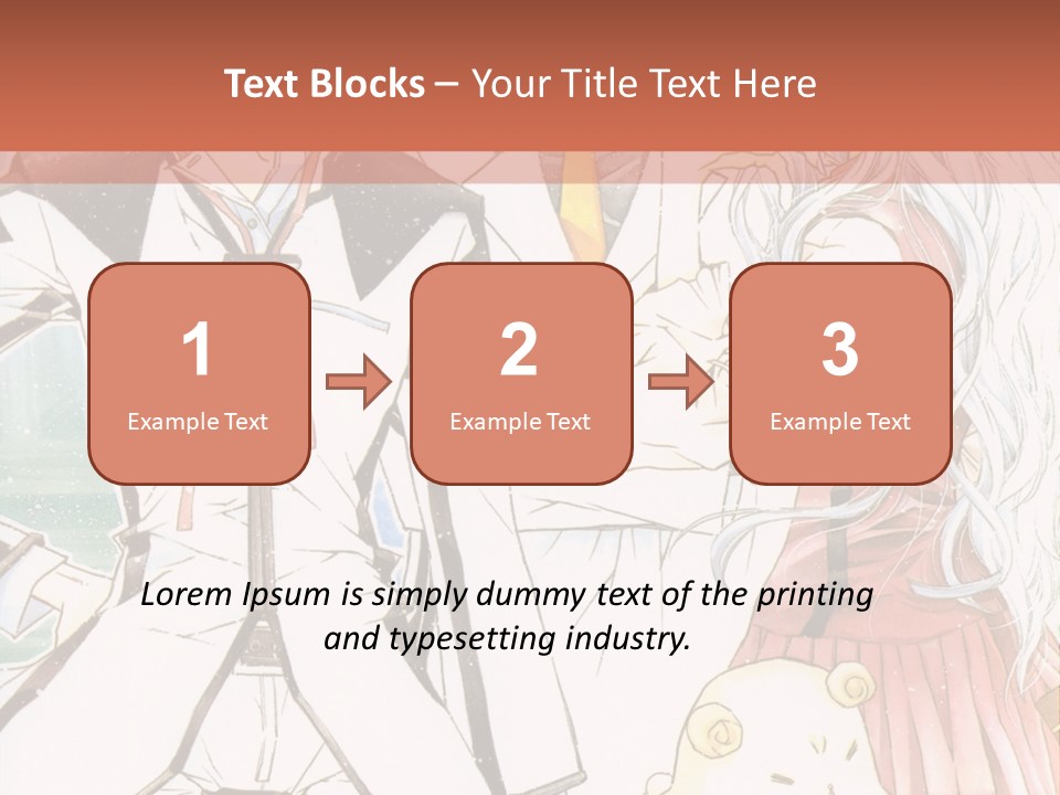 A Couple Of People Standing Next To Each Other PowerPoint Template