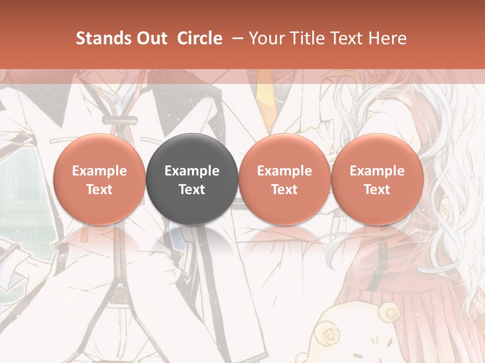 A Couple Of People Standing Next To Each Other PowerPoint Template