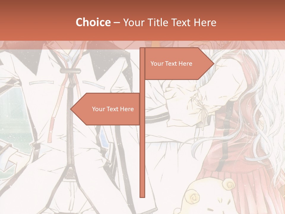 A Couple Of People Standing Next To Each Other PowerPoint Template