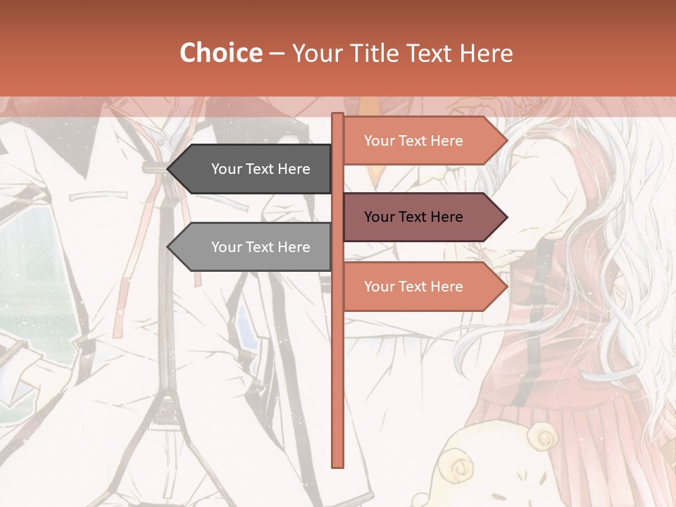 A Couple Of People Standing Next To Each Other PowerPoint Template