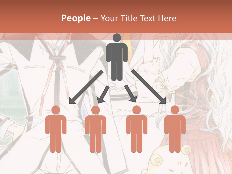 A Couple Of People Standing Next To Each Other PowerPoint Template