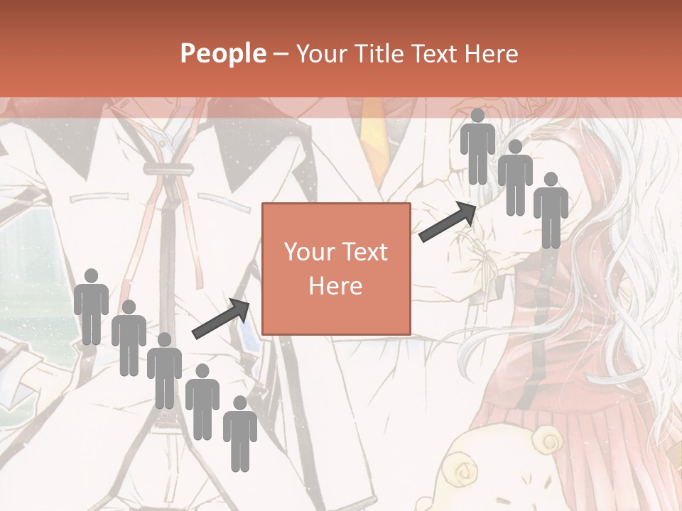 A Couple Of People Standing Next To Each Other PowerPoint Template