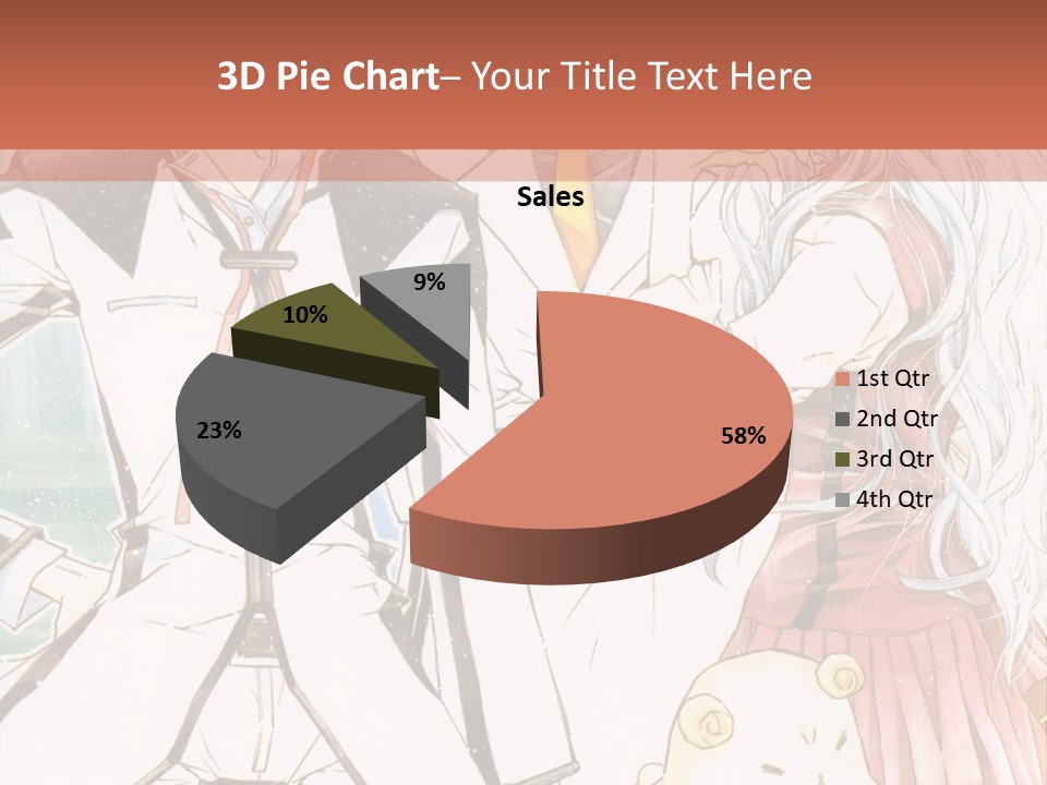 A Couple Of People Standing Next To Each Other PowerPoint Template