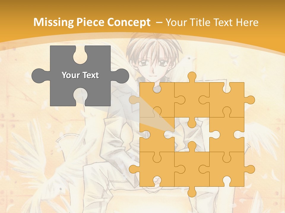 A Person Sitting On A Bench With A Yellow Background PowerPoint Template