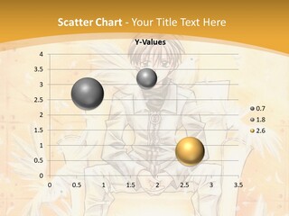 A Person Sitting On A Bench With A Yellow Background PowerPoint Template