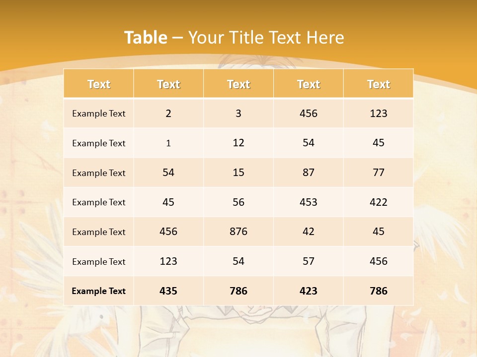 A Person Sitting On A Bench With A Yellow Background PowerPoint Template