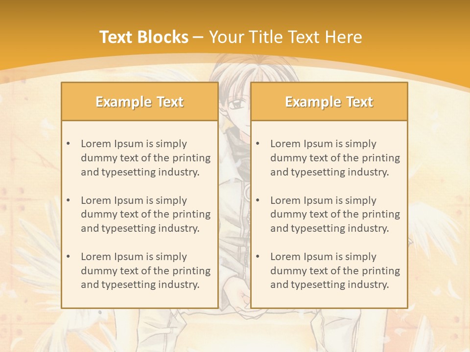 A Person Sitting On A Bench With A Yellow Background PowerPoint Template