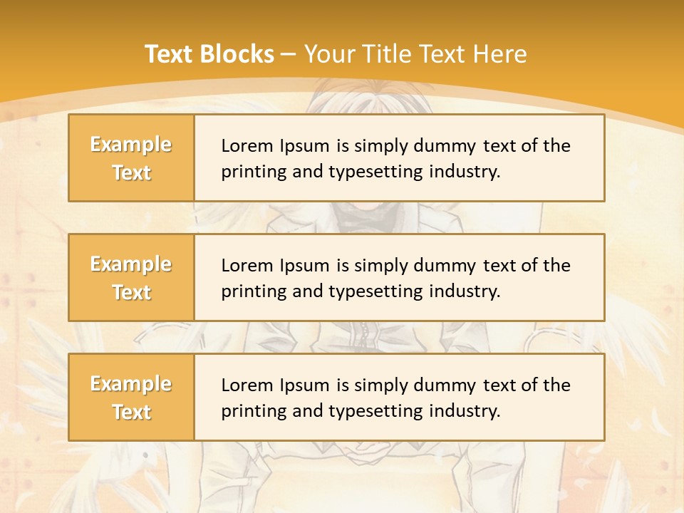 A Person Sitting On A Bench With A Yellow Background PowerPoint Template