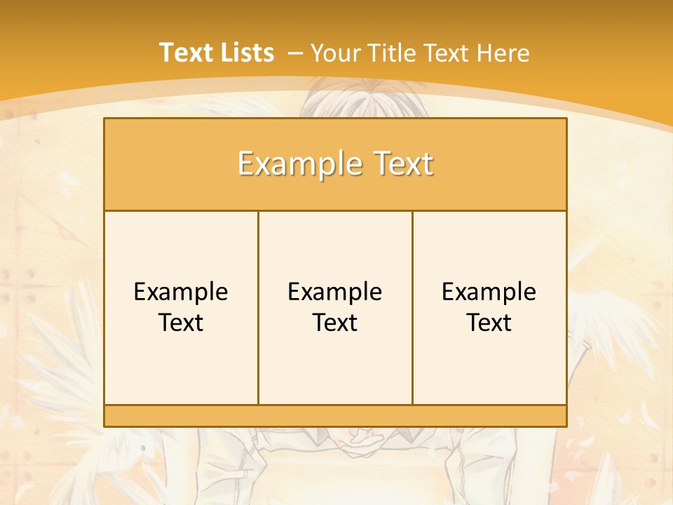 A Person Sitting On A Bench With A Yellow Background PowerPoint Template