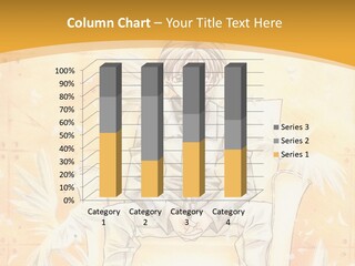 A Person Sitting On A Bench With A Yellow Background PowerPoint Template