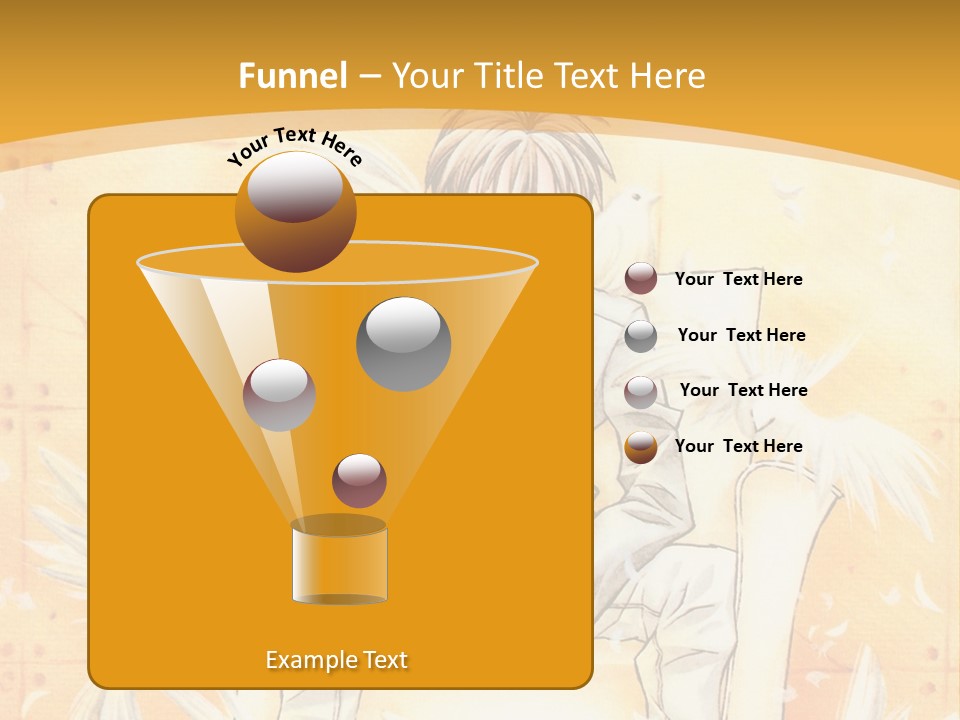 A Person Sitting On A Bench With A Yellow Background PowerPoint Template