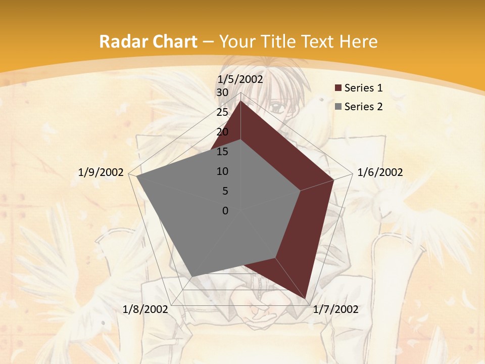 A Person Sitting On A Bench With A Yellow Background PowerPoint Template