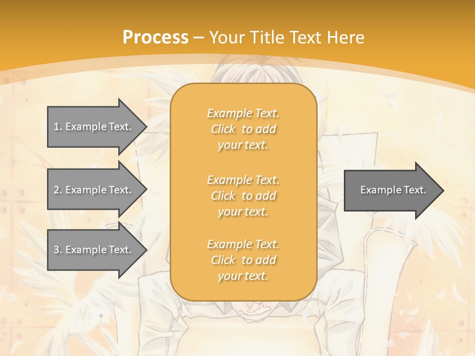A Person Sitting On A Bench With A Yellow Background PowerPoint Template