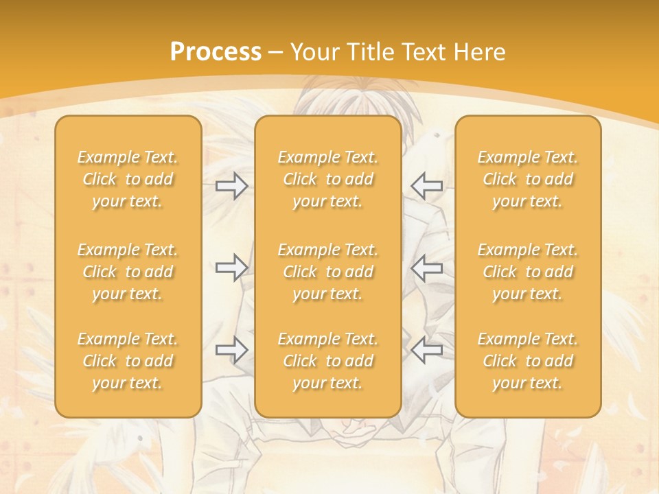A Person Sitting On A Bench With A Yellow Background PowerPoint Template