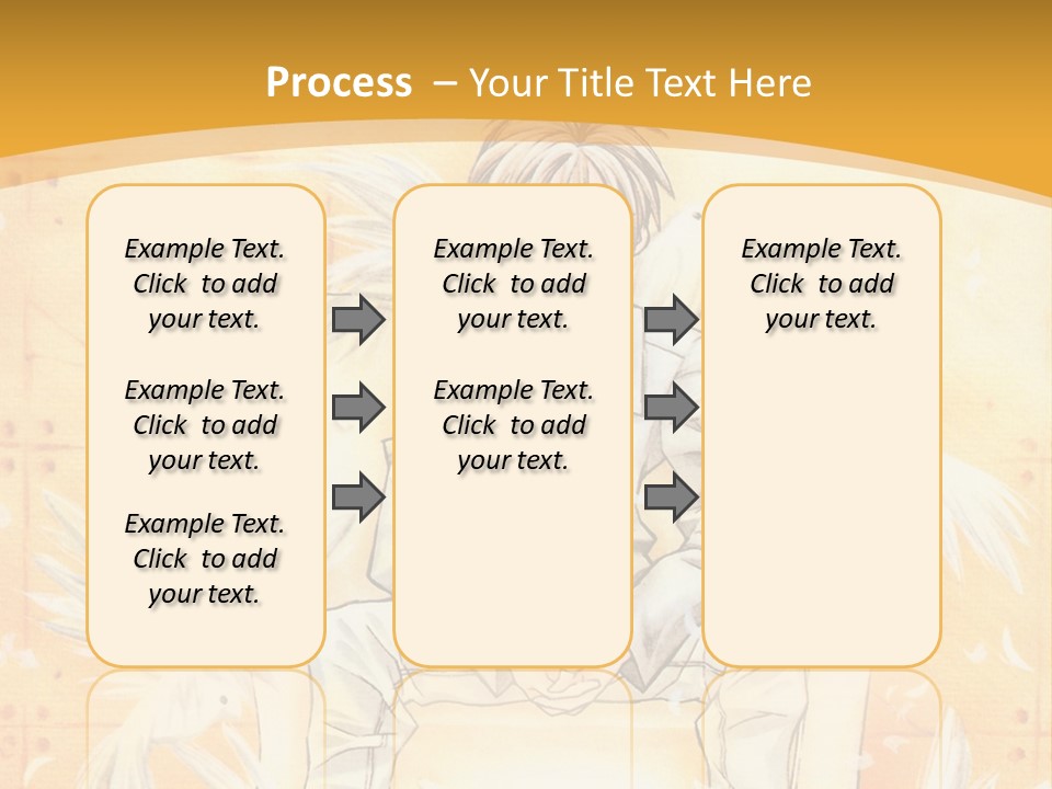 A Person Sitting On A Bench With A Yellow Background PowerPoint Template