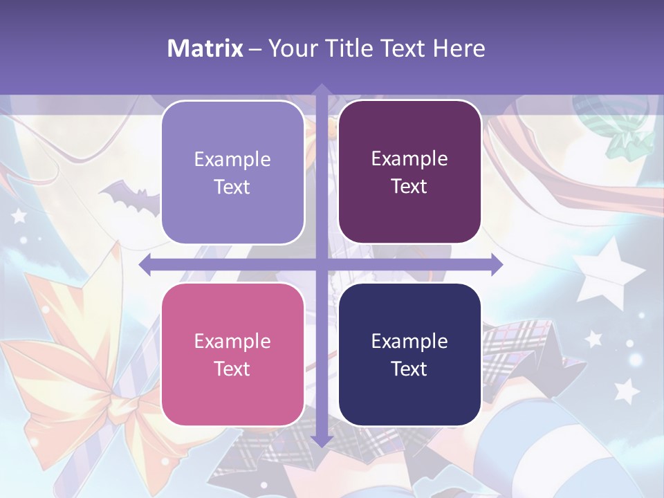 A Girl In A School Uniform Is Flying Through The Air PowerPoint Template