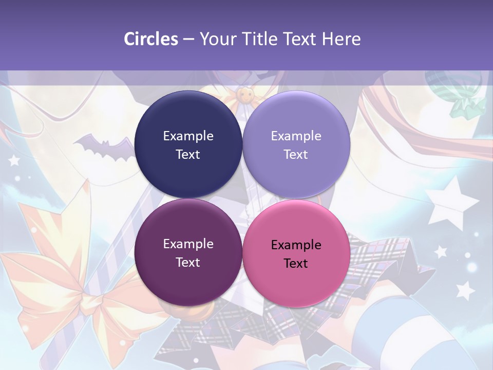 A Girl In A School Uniform Is Flying Through The Air PowerPoint Template