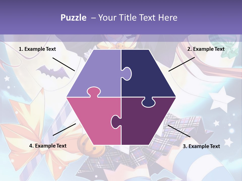 A Girl In A School Uniform Is Flying Through The Air PowerPoint Template