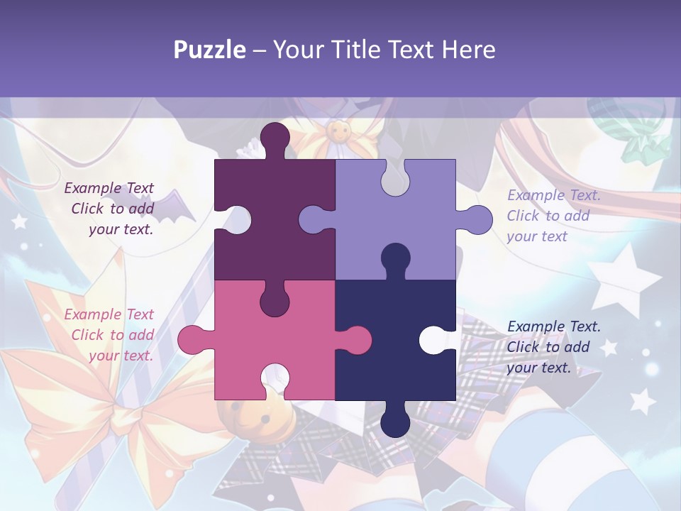 A Girl In A School Uniform Is Flying Through The Air PowerPoint Template