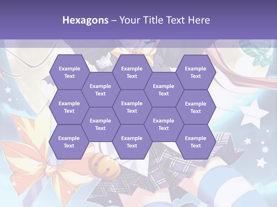 A Girl In A School Uniform Is Flying Through The Air PowerPoint Template