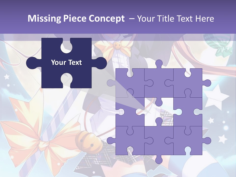 A Girl In A School Uniform Is Flying Through The Air PowerPoint Template