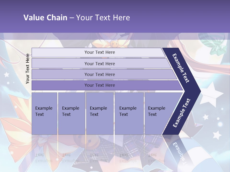 A Girl In A School Uniform Is Flying Through The Air PowerPoint Template