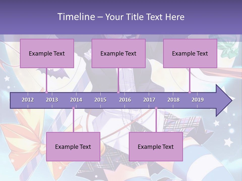 A Girl In A School Uniform Is Flying Through The Air PowerPoint Template