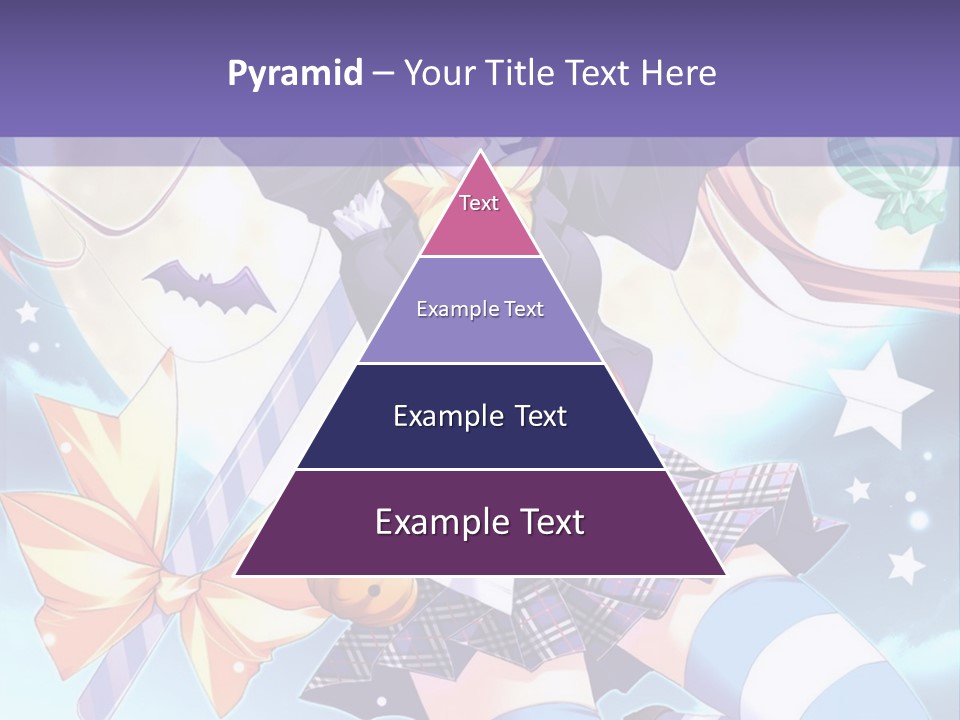 A Girl In A School Uniform Is Flying Through The Air PowerPoint Template