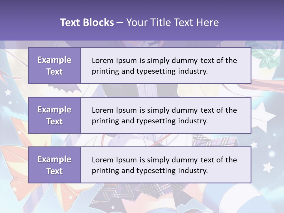 A Girl In A School Uniform Is Flying Through The Air PowerPoint Template