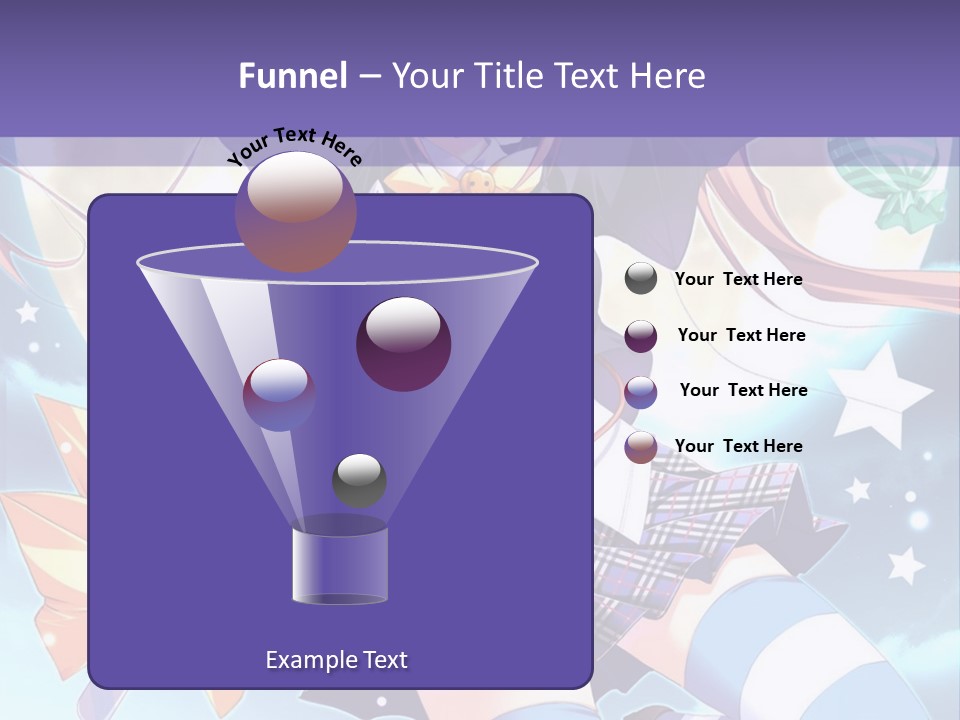 A Girl In A School Uniform Is Flying Through The Air PowerPoint Template