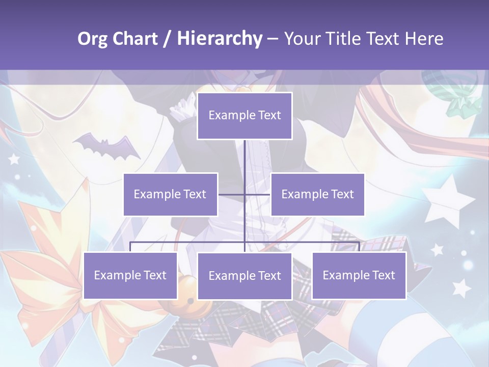 A Girl In A School Uniform Is Flying Through The Air PowerPoint Template