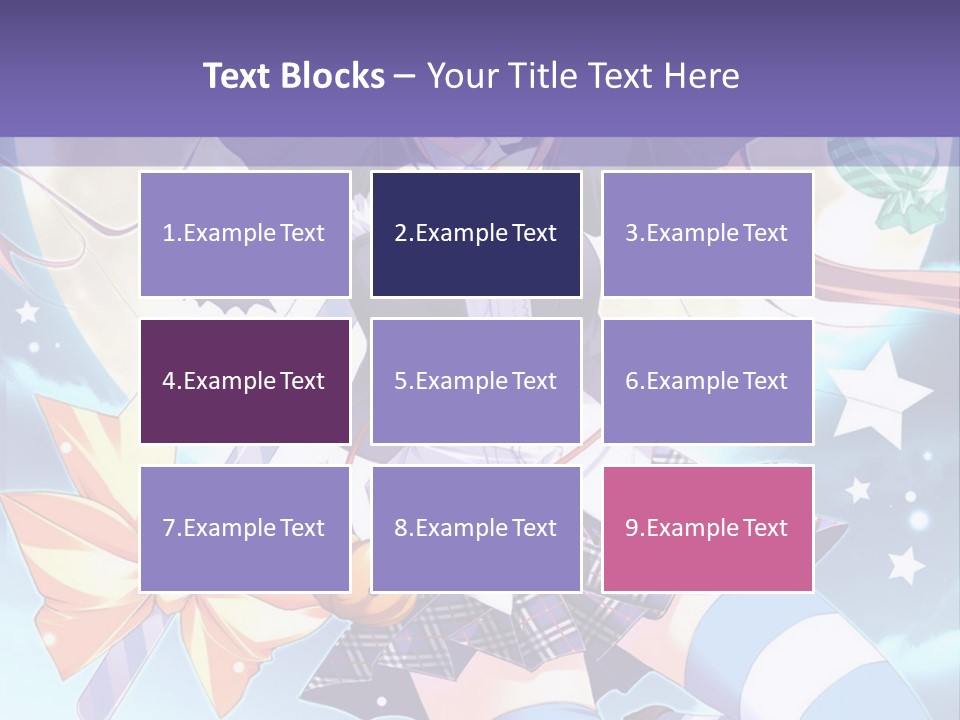 A Girl In A School Uniform Is Flying Through The Air PowerPoint Template