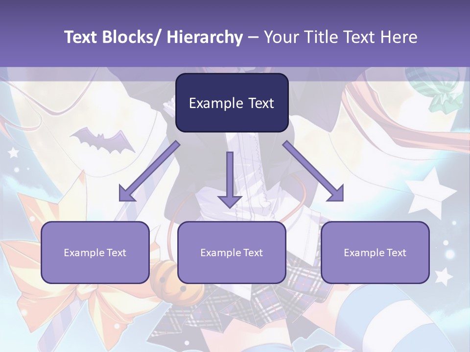 A Girl In A School Uniform Is Flying Through The Air PowerPoint Template