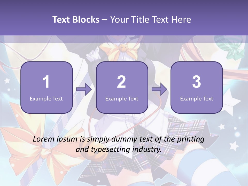 A Girl In A School Uniform Is Flying Through The Air PowerPoint Template