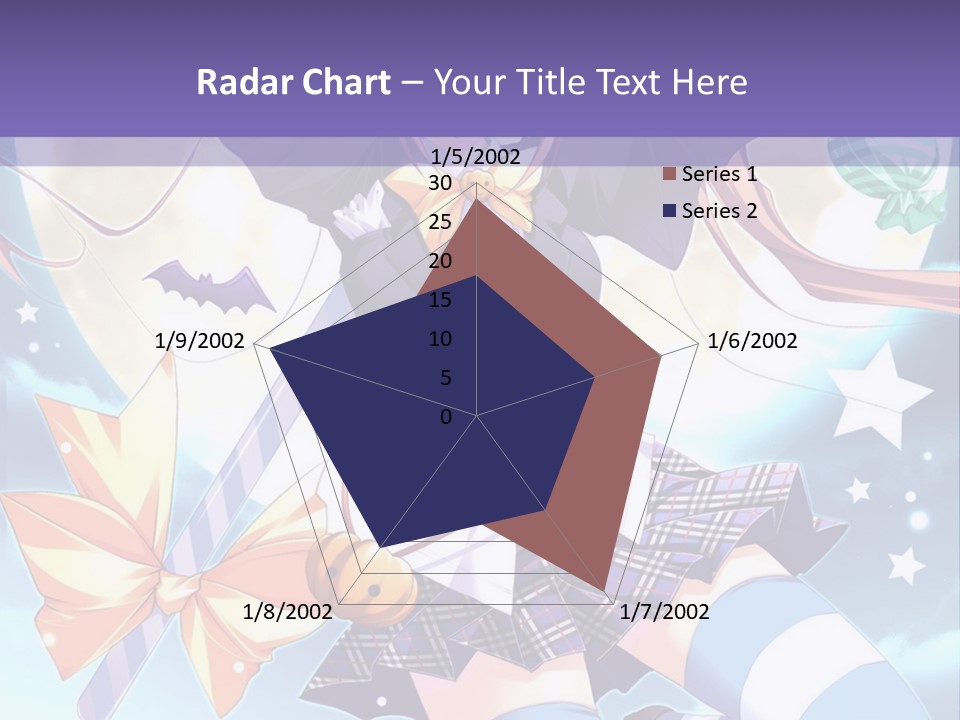 A Girl In A School Uniform Is Flying Through The Air PowerPoint Template