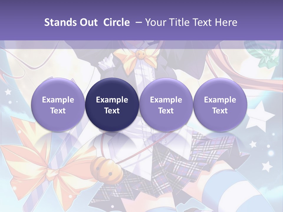 A Girl In A School Uniform Is Flying Through The Air PowerPoint Template