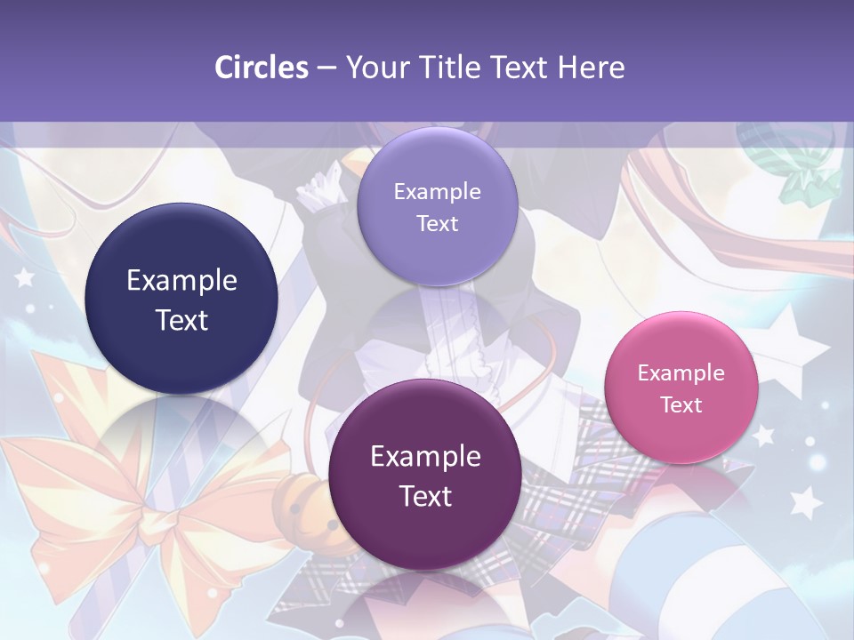 A Girl In A School Uniform Is Flying Through The Air PowerPoint Template