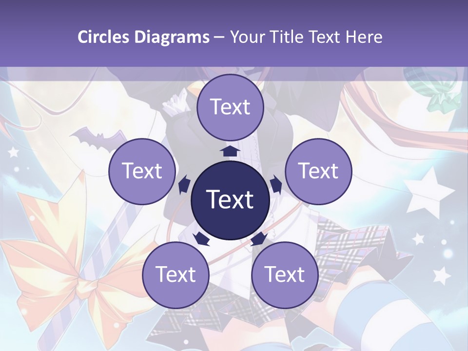 A Girl In A School Uniform Is Flying Through The Air PowerPoint Template