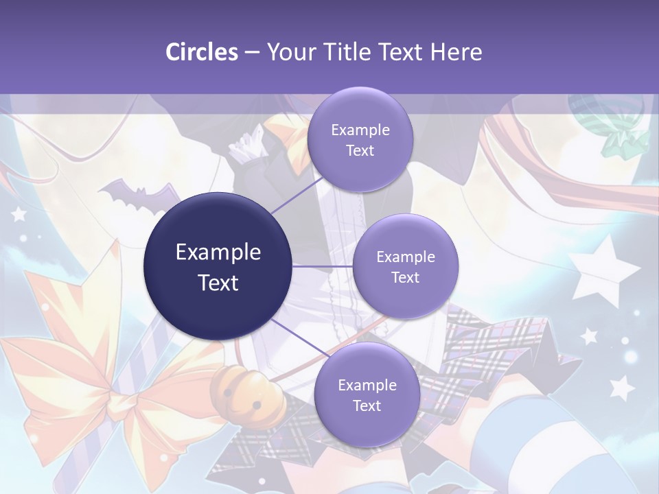 A Girl In A School Uniform Is Flying Through The Air PowerPoint Template