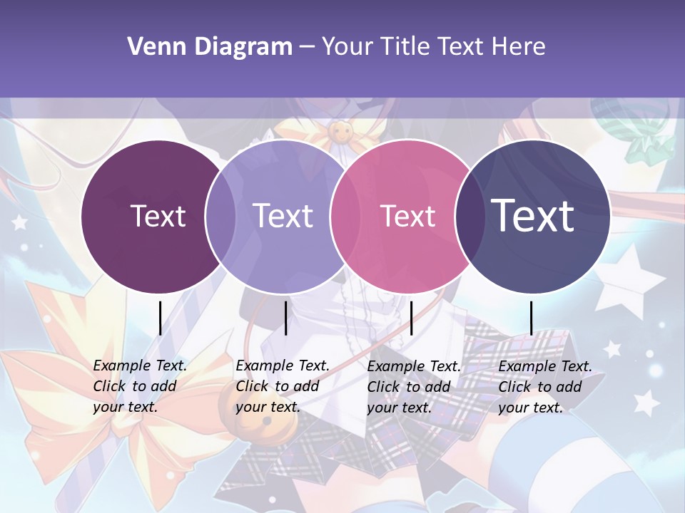 A Girl In A School Uniform Is Flying Through The Air PowerPoint Template