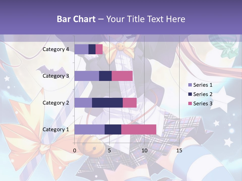 A Girl In A School Uniform Is Flying Through The Air PowerPoint Template