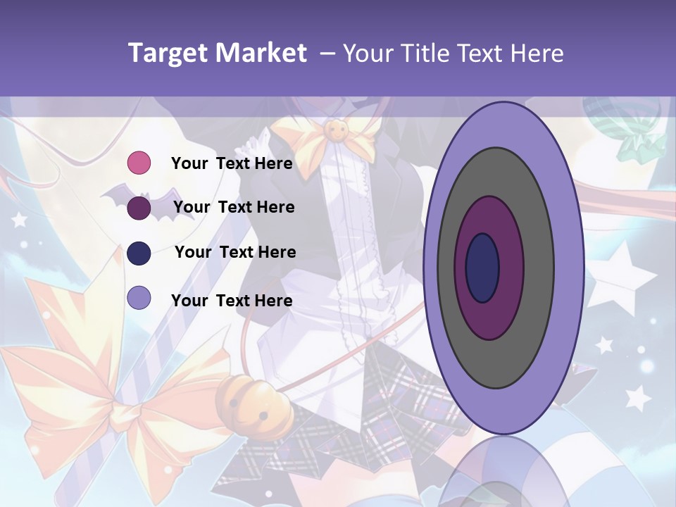 A Girl In A School Uniform Is Flying Through The Air PowerPoint Template