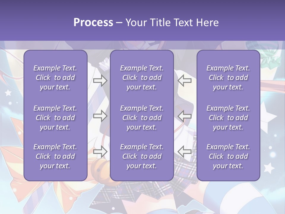 A Girl In A School Uniform Is Flying Through The Air PowerPoint Template