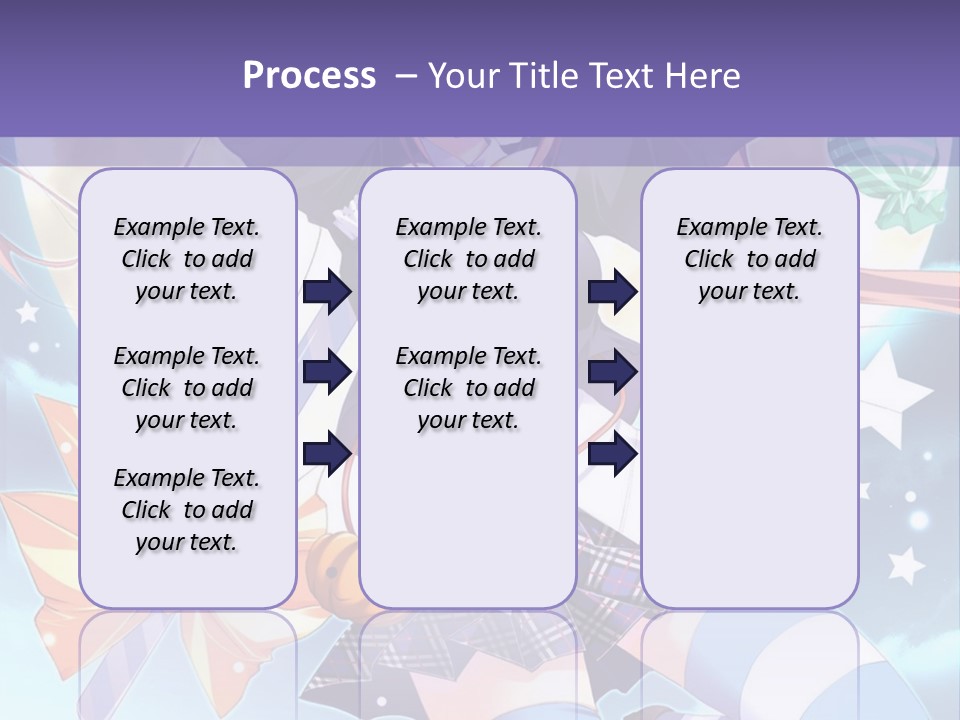 A Girl In A School Uniform Is Flying Through The Air PowerPoint Template