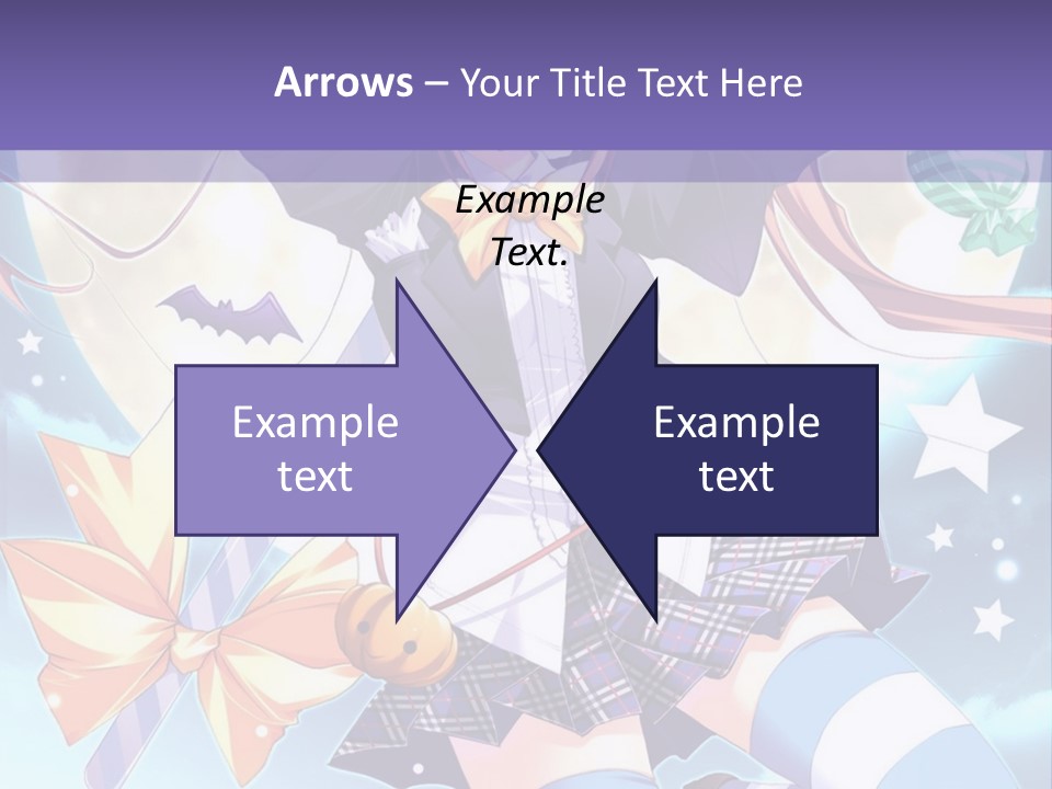 A Girl In A School Uniform Is Flying Through The Air PowerPoint Template