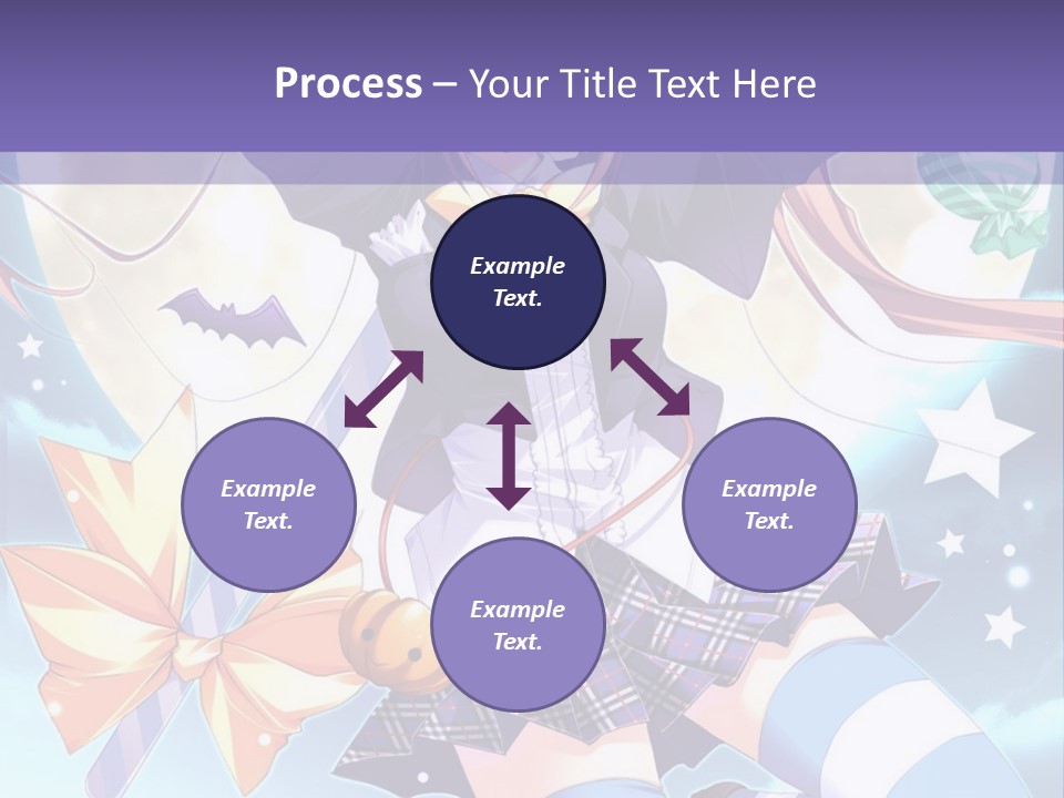 A Girl In A School Uniform Is Flying Through The Air PowerPoint Template