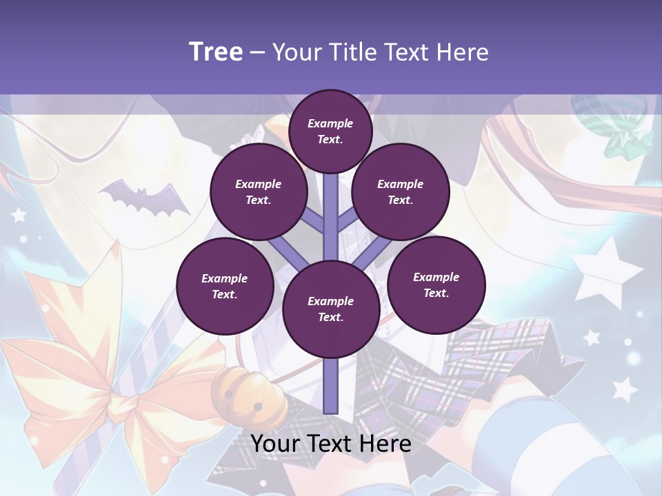 A Girl In A School Uniform Is Flying Through The Air PowerPoint Template